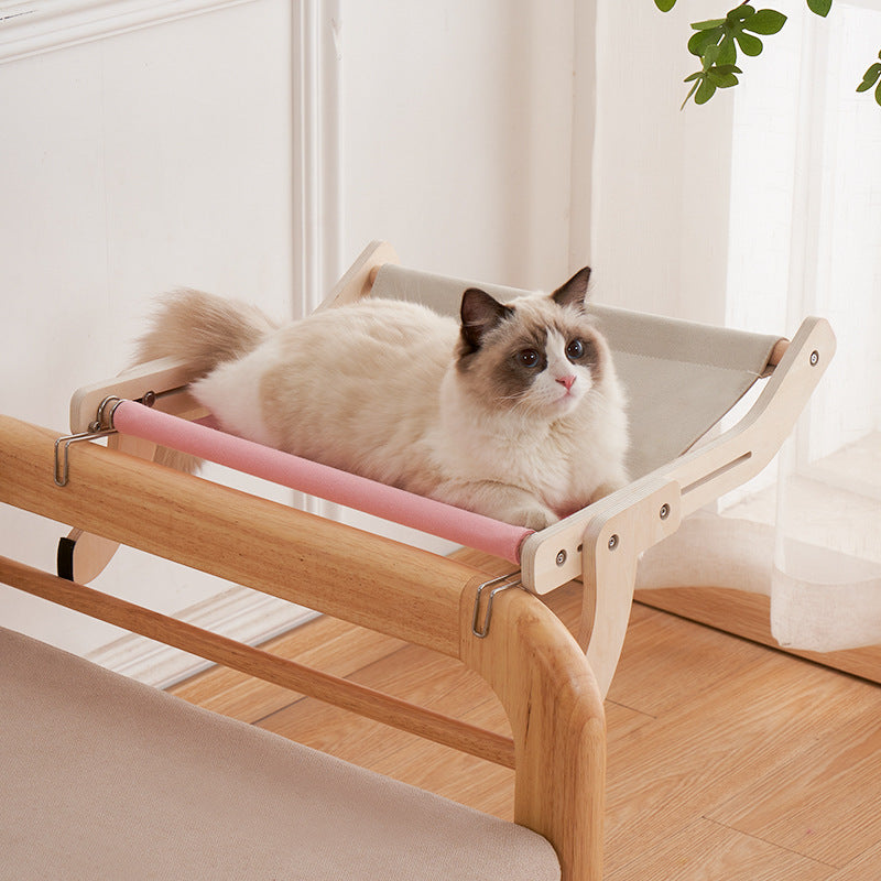 Balcony Hanging Cat Bed with Strong Support