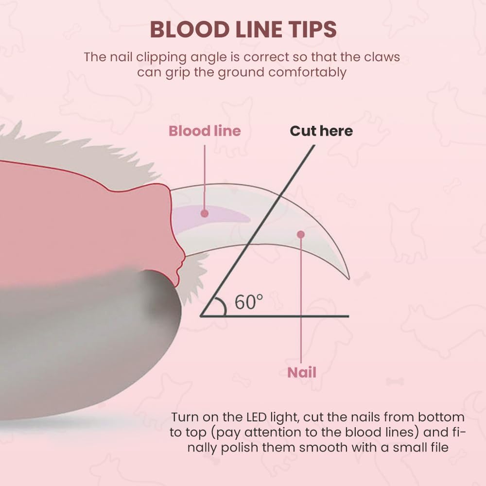 Pet Nail Clipper with LED Light for Precision